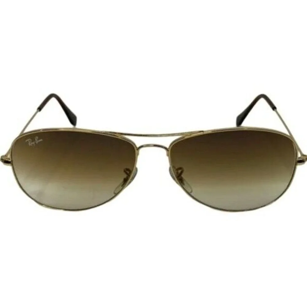 Ray-Ban Sunglasses Unisex OS Gold Aviator Classic Brown Gradient RB3025 Metal